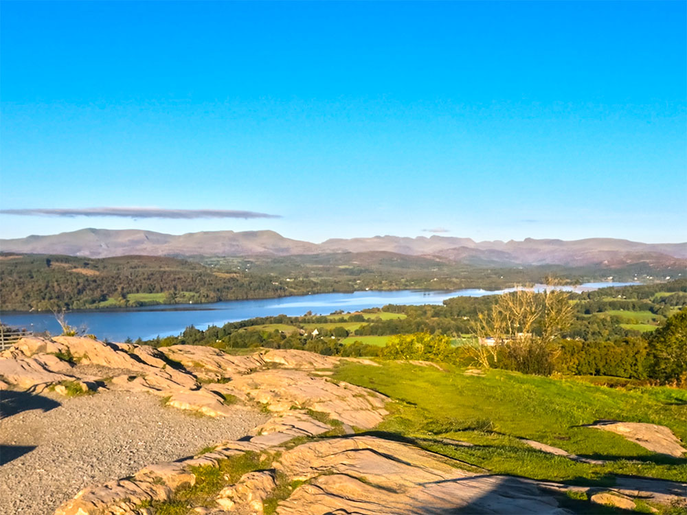 The Lake District Fells from the summit of Orrest Head