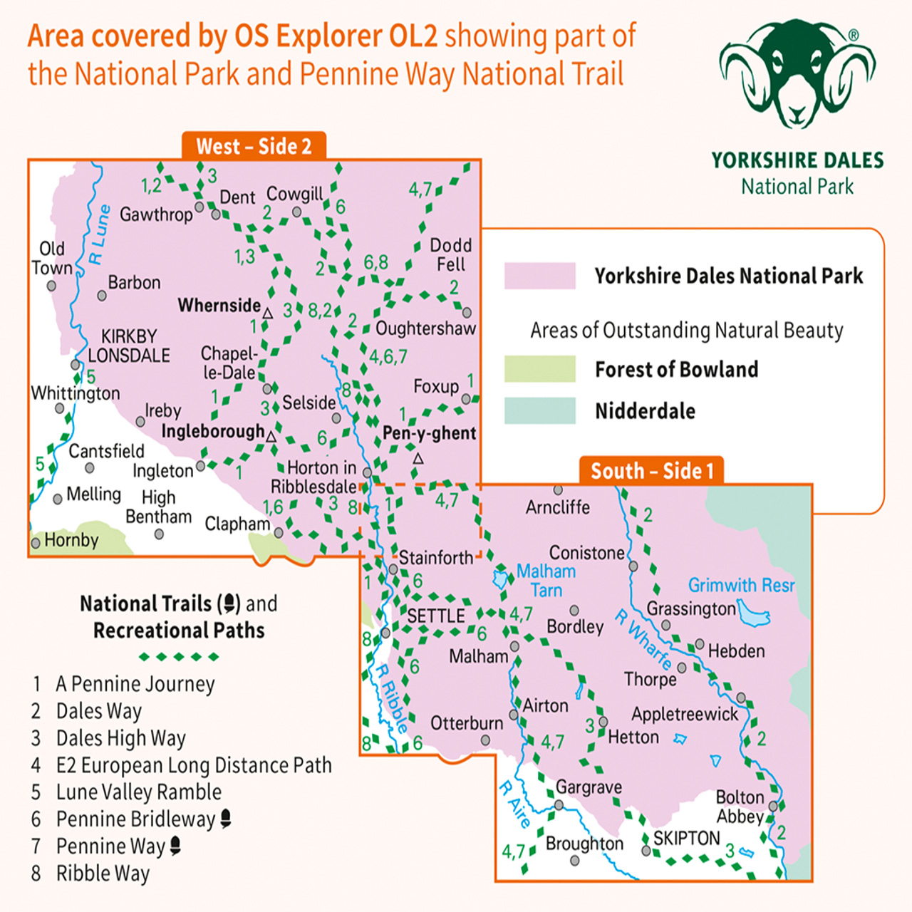 Ordnance Survey Explorer OL2