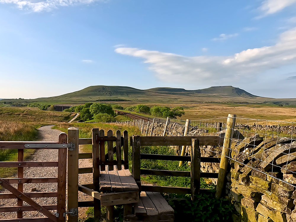 Ingleborough, the Settle to Carlisle Railway and the Ribblehead Viaduct