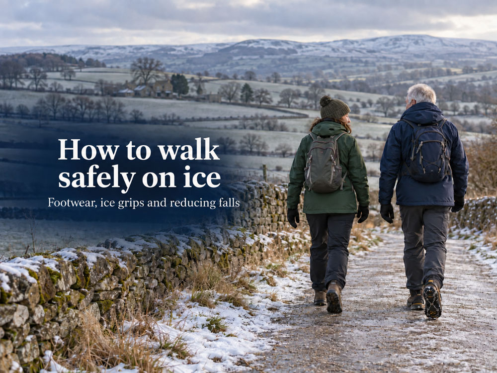 How to walk safely on ice
