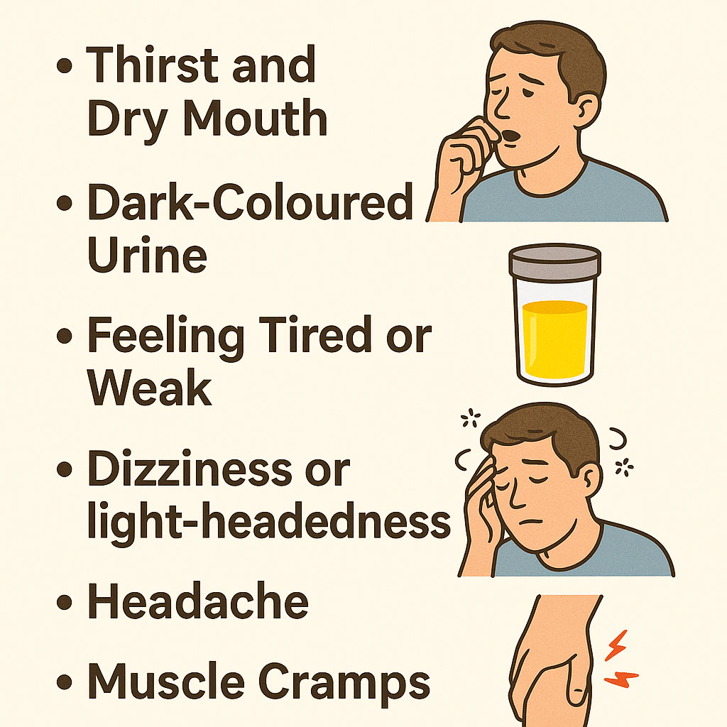Symptoms of dehydration
