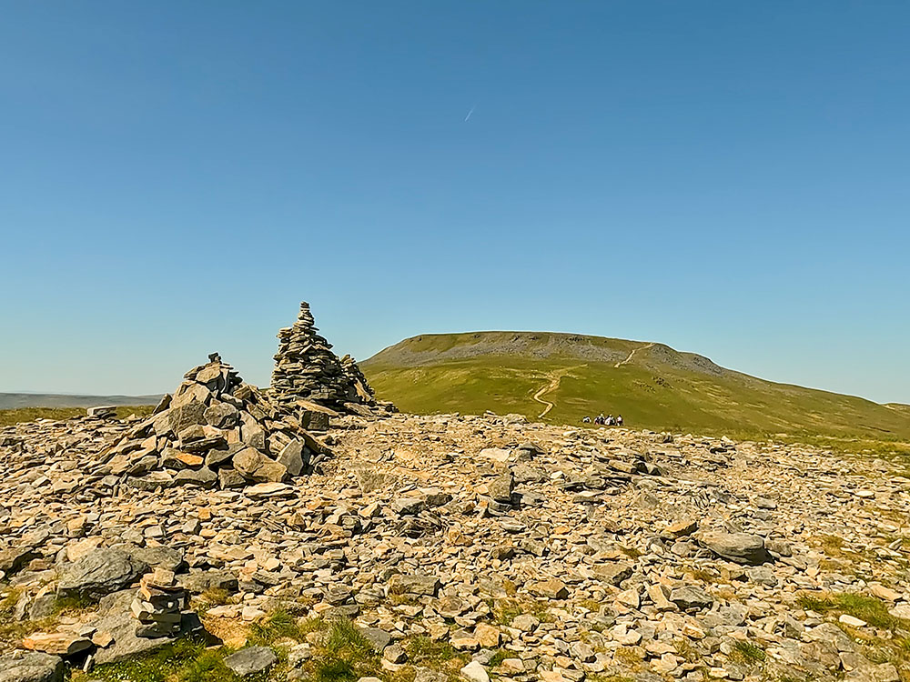 Looking towards the summit of Ingleborough from Little Ingleborough