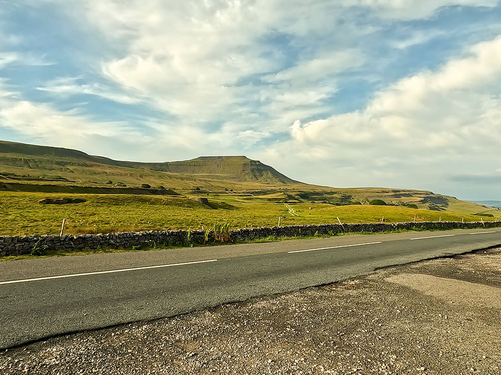 Inglebrough from roadside parking at Chapel le Dale