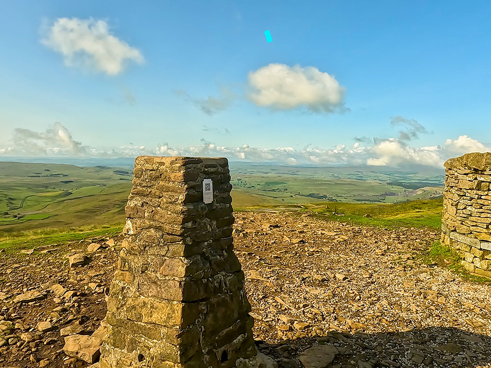 View from Pen-y-ghent summit on the Yorkshire 3 Peaks Walk