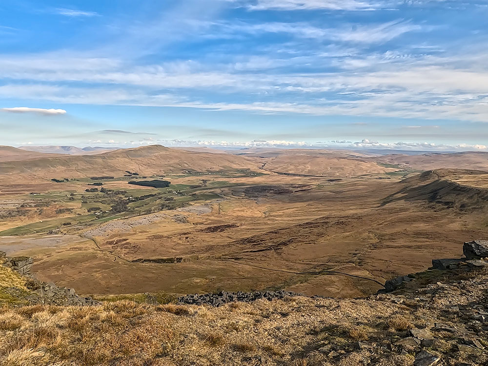 Whernside, the Howgills, the Ribblehead Viaduct and Simon Fell