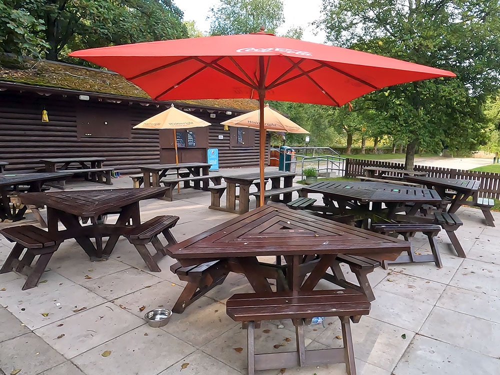 Cabin Cafe in the car park in Barley