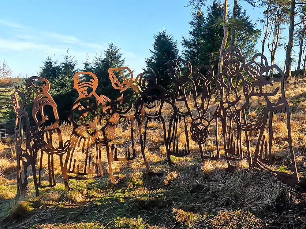 Chained Witches in the Pendle Sculpture Trail