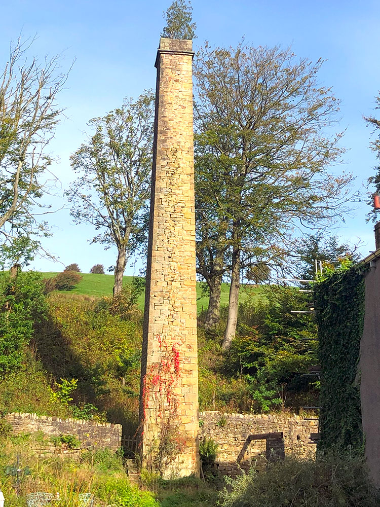 Old mill chimney at Narrowgates, Barley