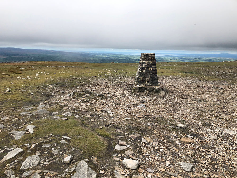 Ingleborough Trig Point in the Yorkshire Dales