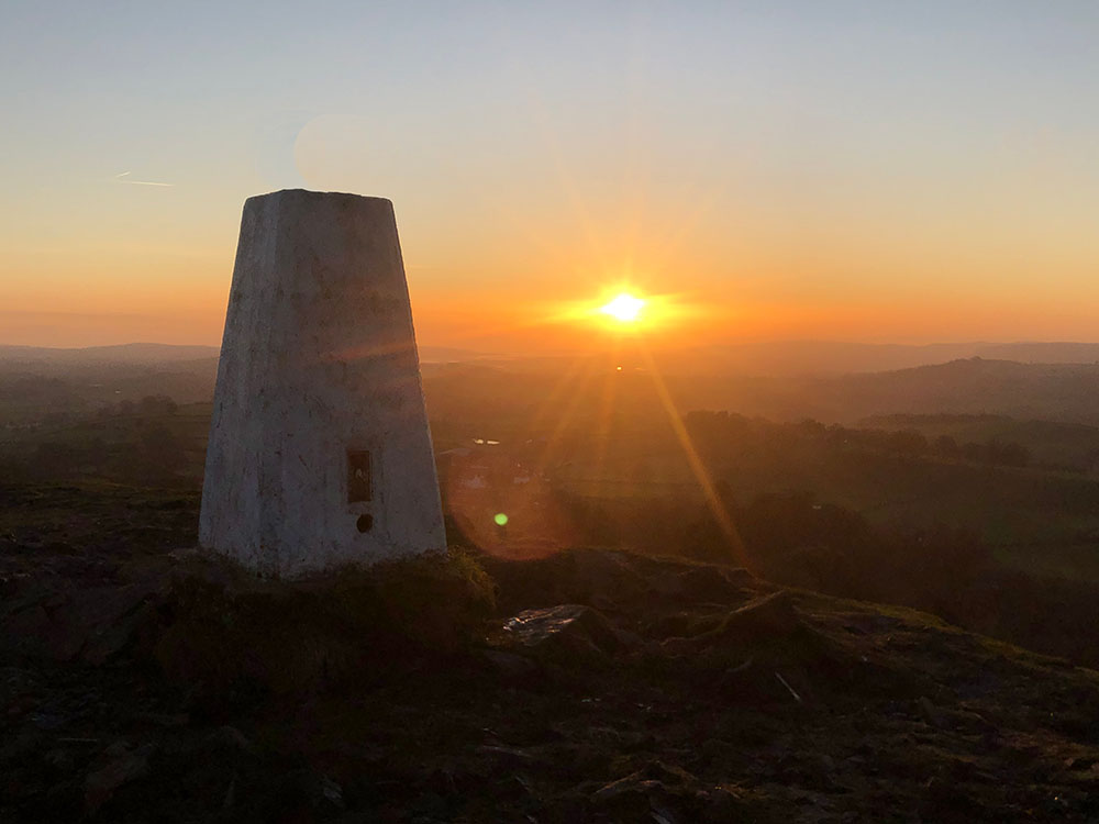The Helm Trig Point near Kendal