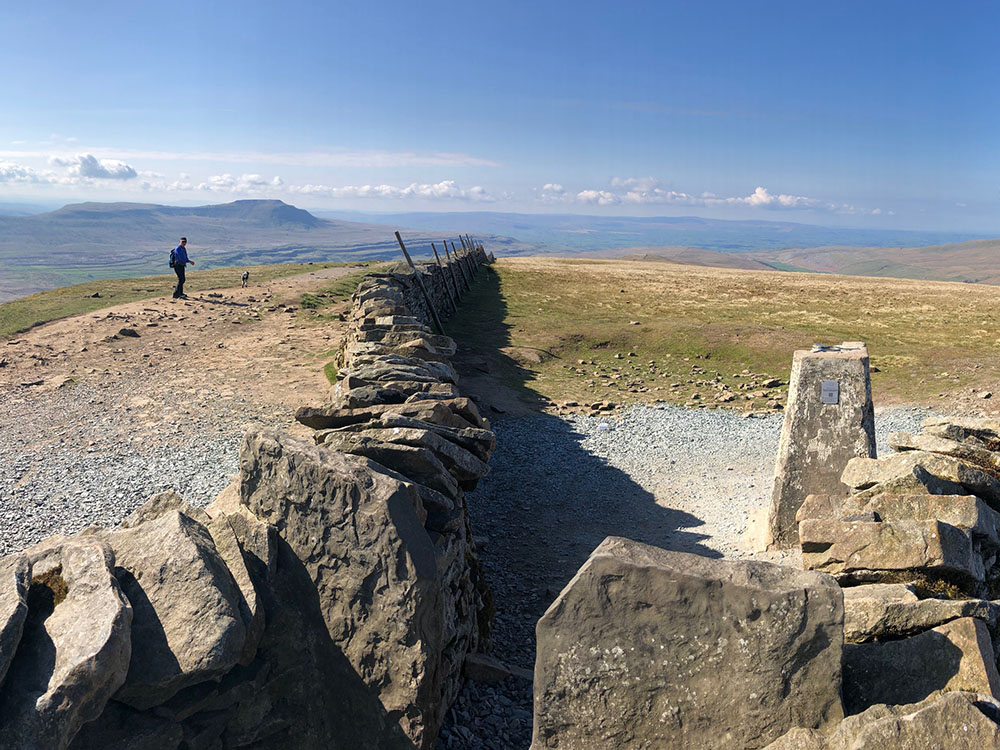 Whernside Trig Point in the Yorkshire Dales