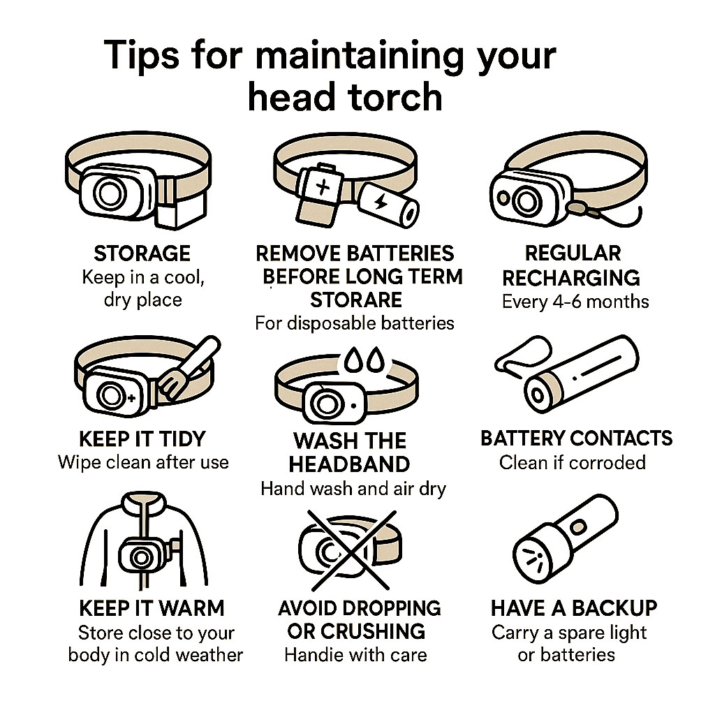 Tips for maintaining your head torch