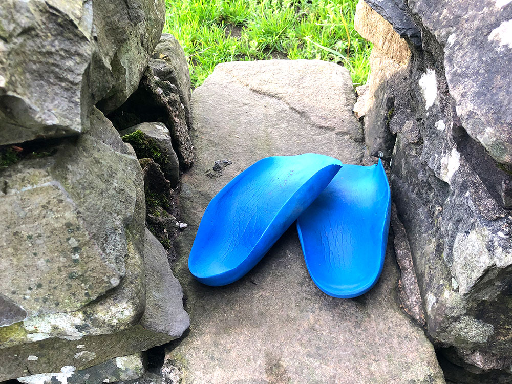 Author's original pair of custom made orthotics