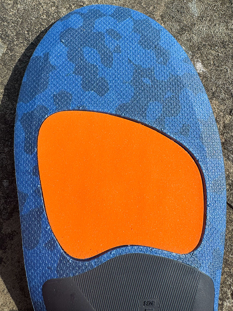 Forefoot cushioning in a Superfeet insole