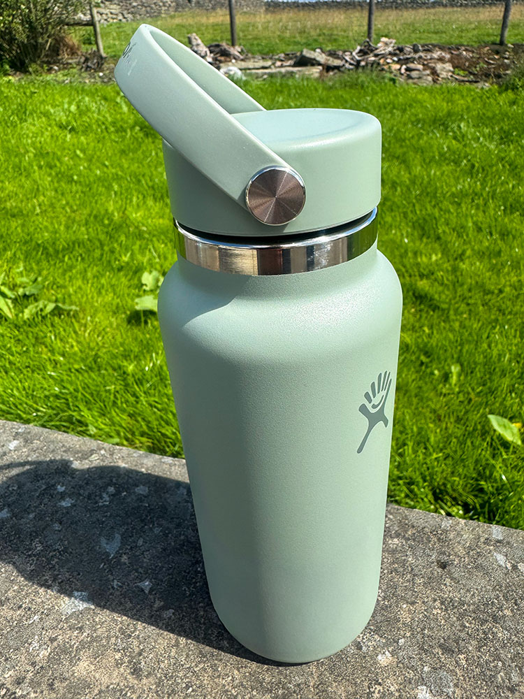 A Yeti Hydro Flask - an insulated stainless steel bottle