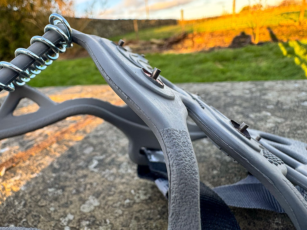 Close up of a carbide steel spike