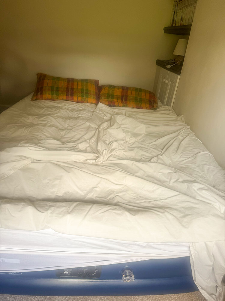 The air bed can be used at home when you have additional visitors around