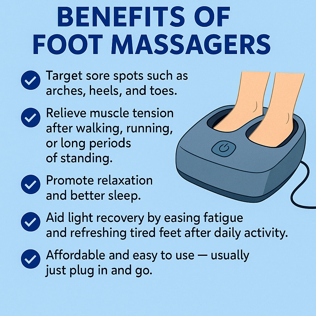Benefits of foot massagers