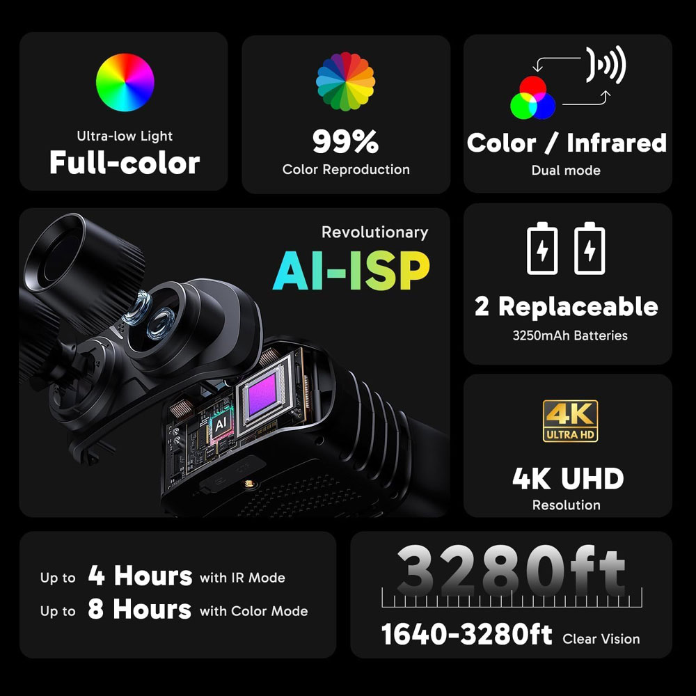 AKASO Seemor 200 Night Vision Goggles specifications
