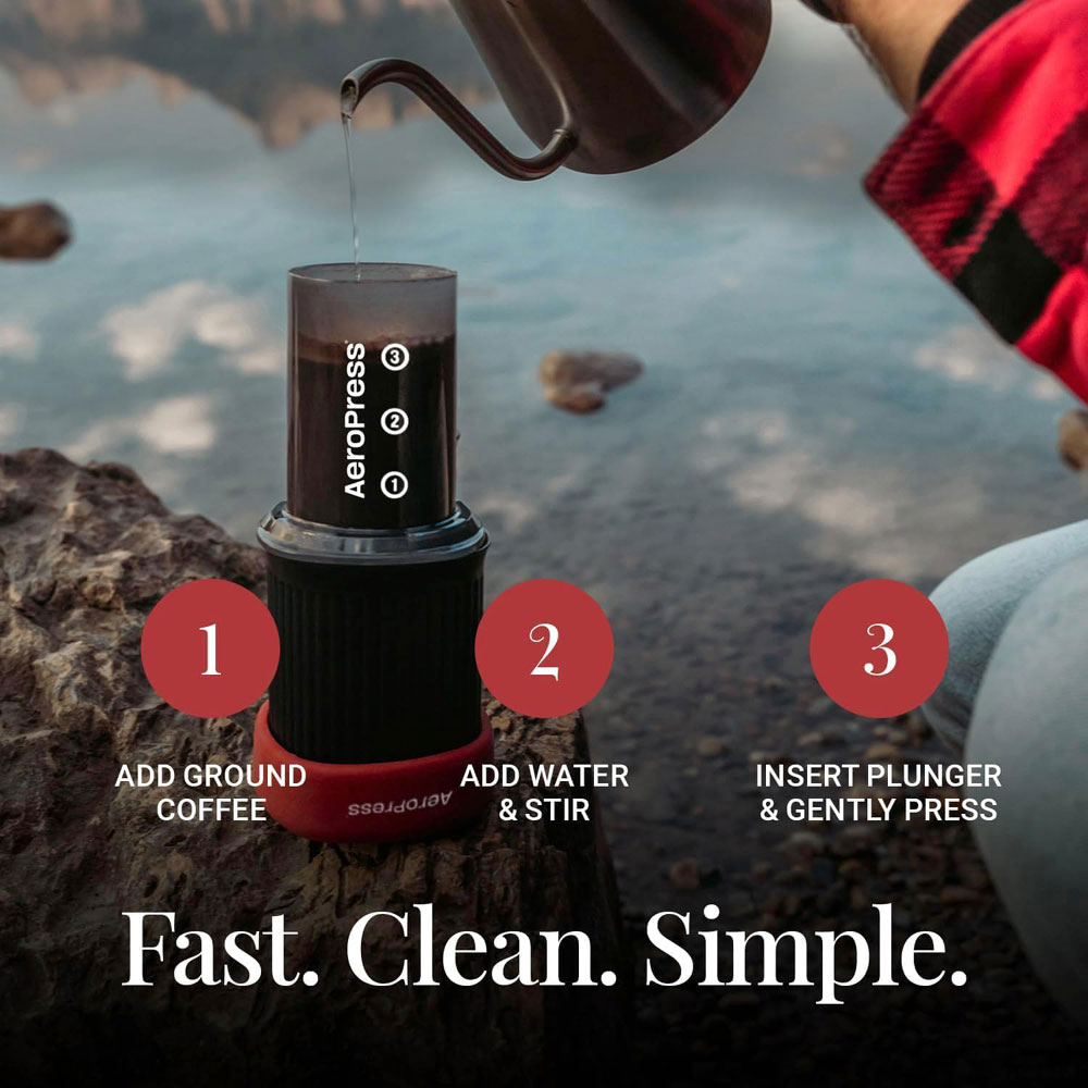 AeroPress Go - in 3 steps