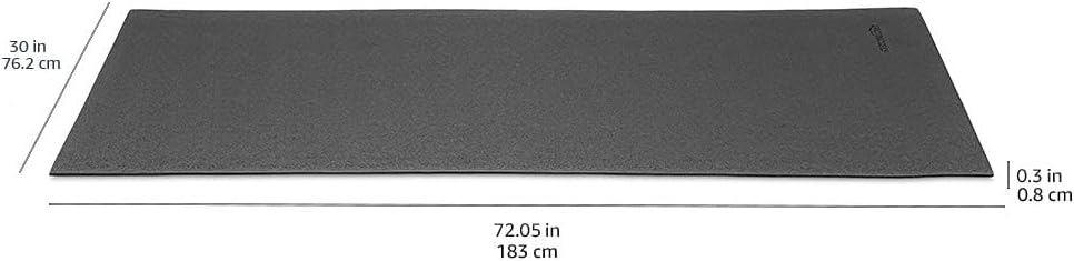 Amazon Basics High-Density Exercise Equipment and Treadmill Mat - dimensions