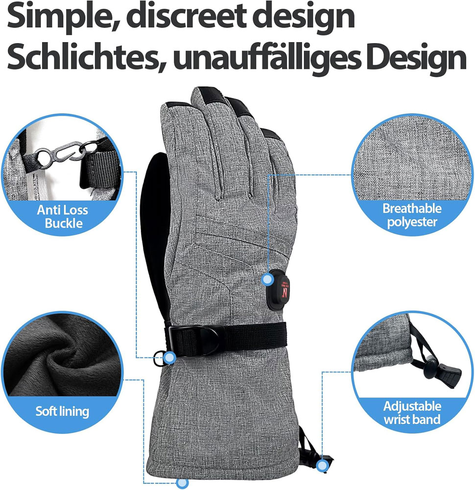 Aroma Season Heated Gloves for Men and Women - features