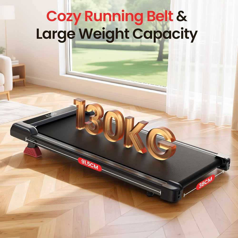 Bigzzia Walking Pad Treadmill with Incline - size and weight capacity