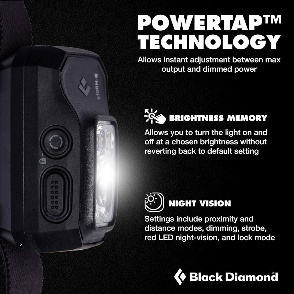 Black Diamond Storm 500-R- PowerTap technology
