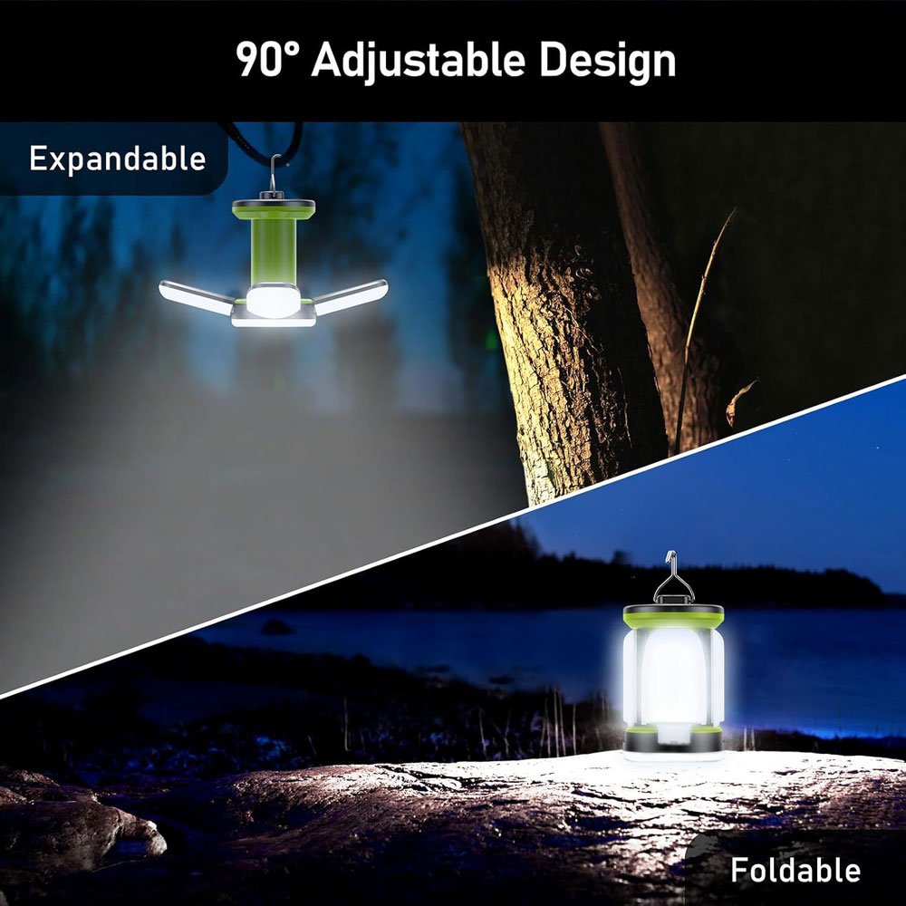 Blukar K9107 2000 Lumen Camping Lantern - expandable design