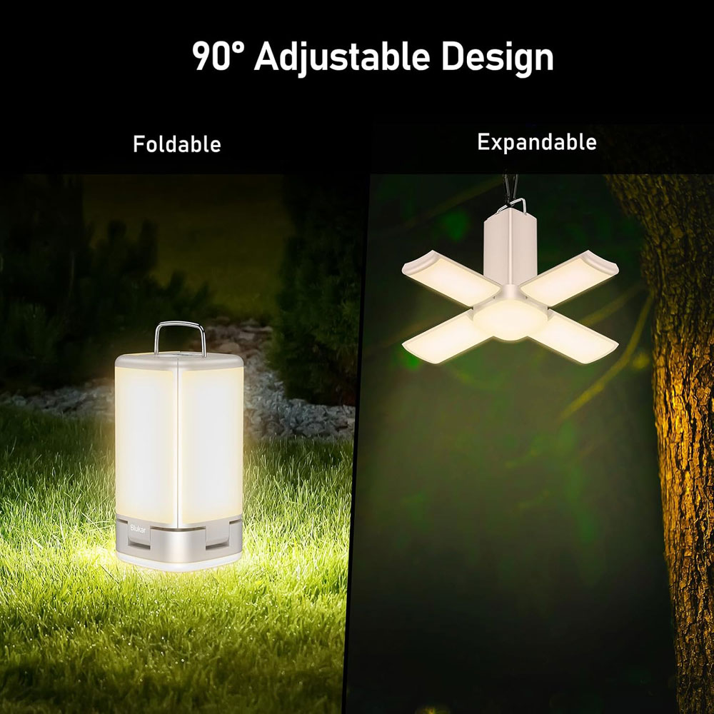 Blukar K9156 2000 Lumen Adjustable Camping Lantern - expandable design