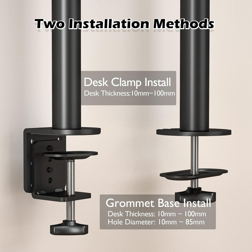 BONTEC single monitor arm - installation