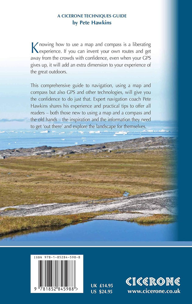 Cicerone Book- Map and Compass - A comprehensive guide to navigation - back