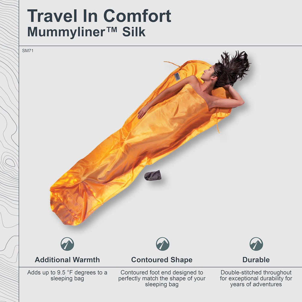 Cocoon Premium Silk MummyLiner features