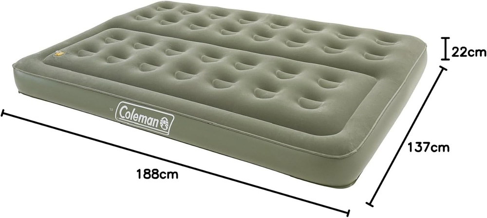 Coleman Airbed Comfort Bed Double - Dimensions