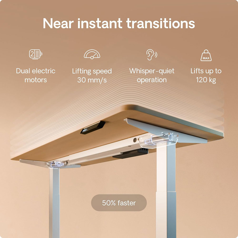 Desktronic Height Adjustable Standing Desk - features