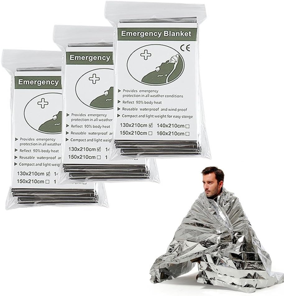 Emergency Thermal Blankets (3 pack)