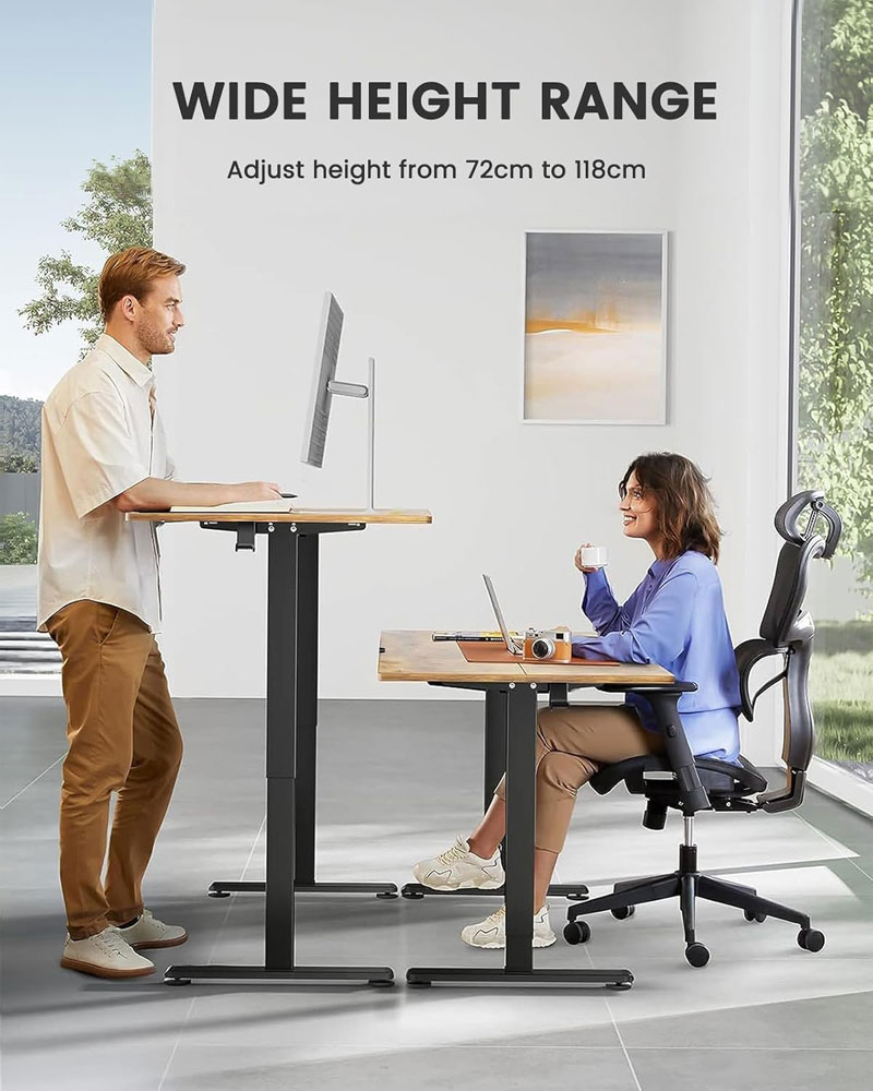 ErGear Height Adjustable Electric Desk - height range