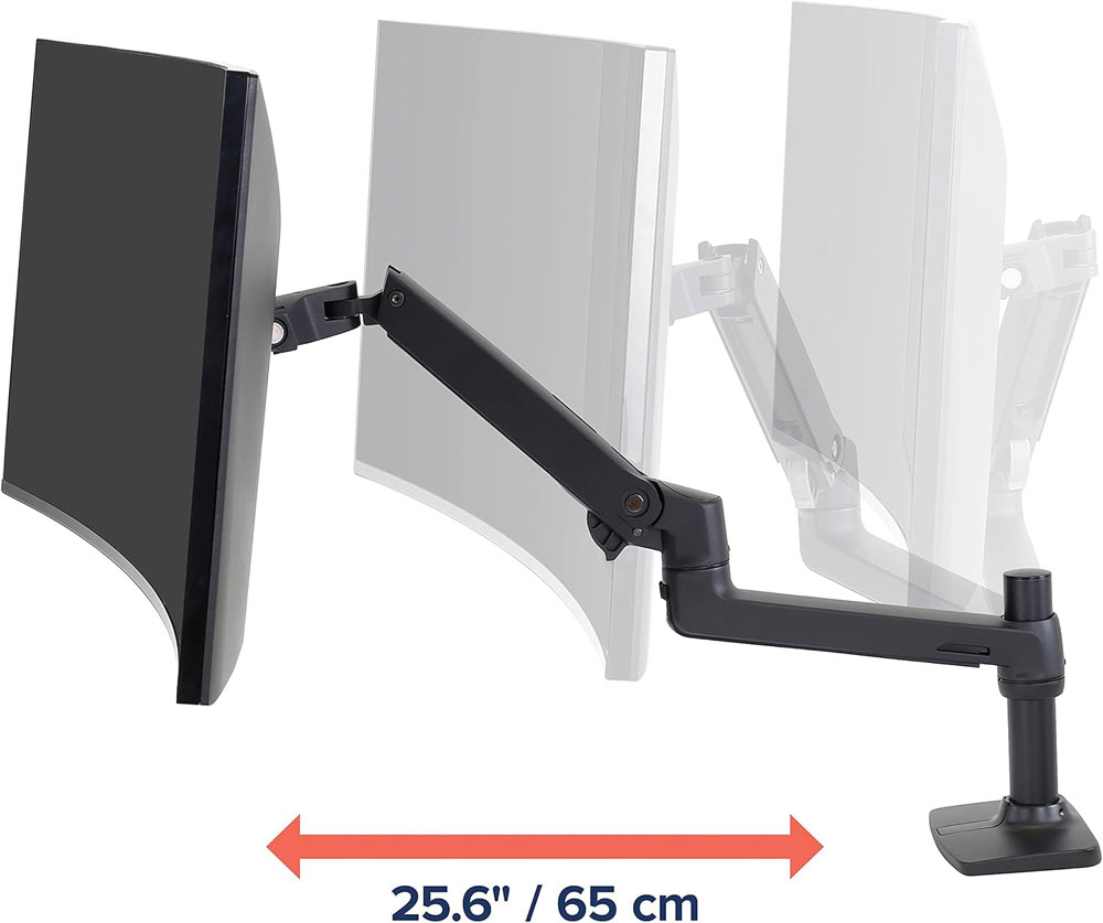 Ergotron LX monitor arm - reach
