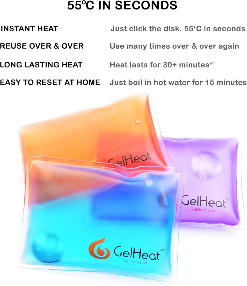 GelHeat Instant Hand Warmers - features