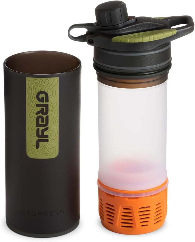 Grayl GeoPress Purifier - showing the filter inside