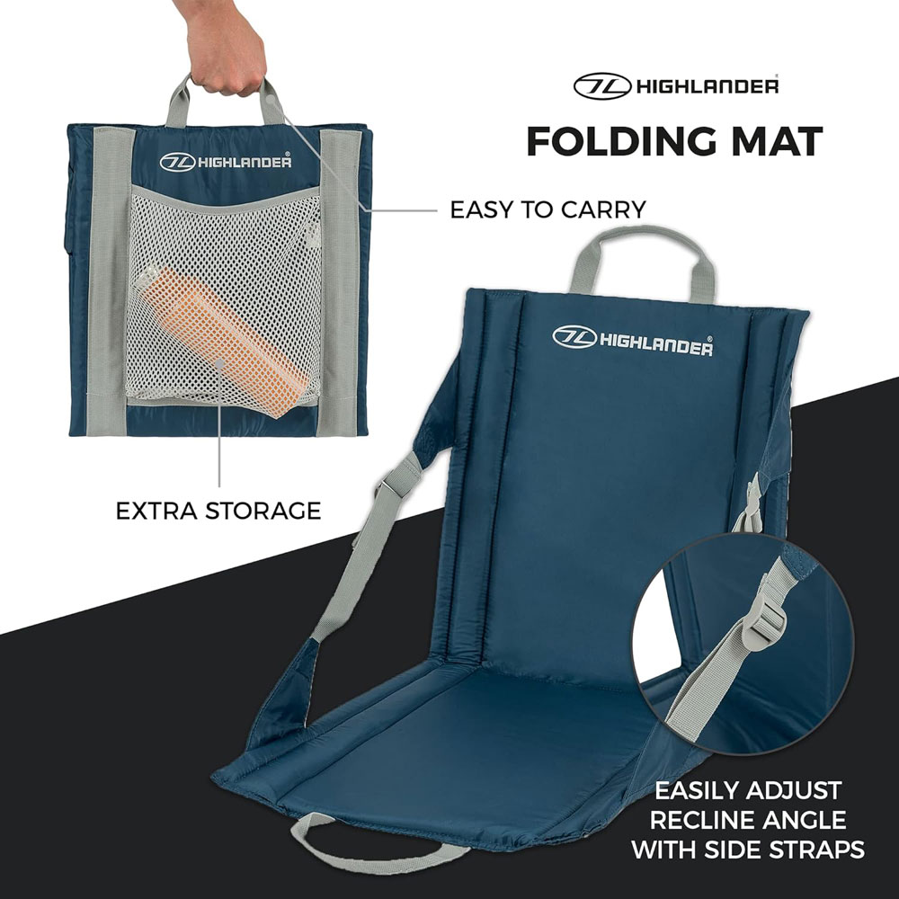 Highlander Outdoor Sit Mat - storage and additional features