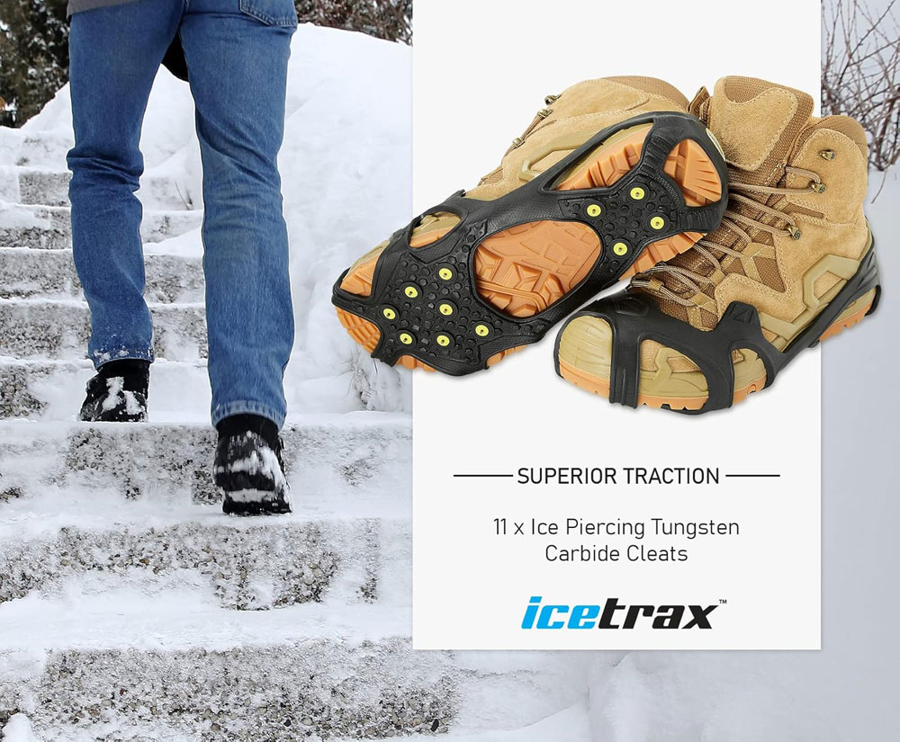 ICETRAX Pro Tungsten Grip Ice Cleats - traction