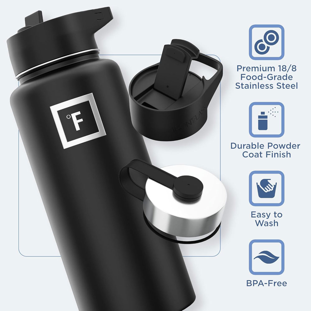 Iron Flask Sports Water Bottle - features