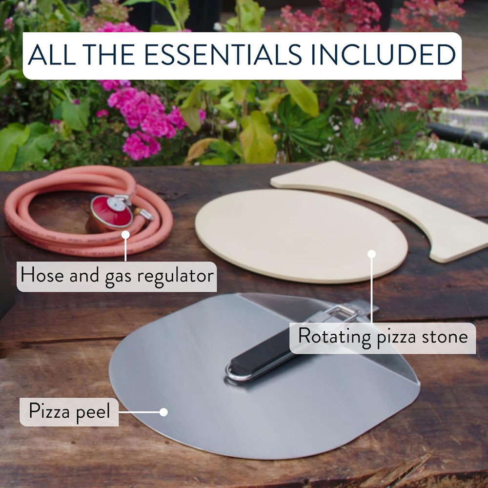 Jamie Oliver by Tefal Outdoor Gas Pizza Oven - what's in the box