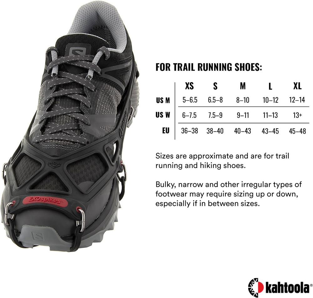 Kahtoola EXOspikes - sizing