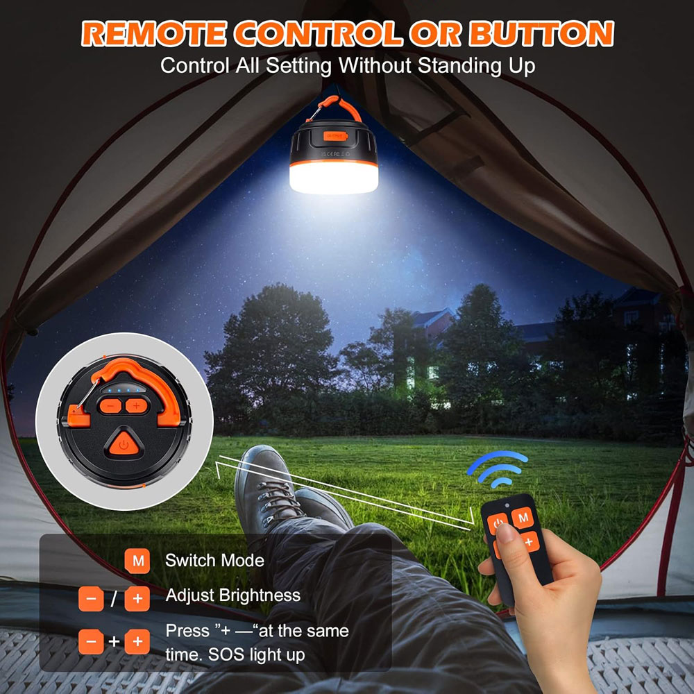 Lanktoo Rechargeable Camping Lantern - remote control