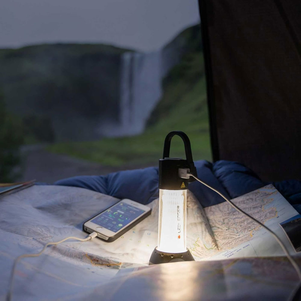 Ledlenser ML6 Rechargeable Lantern - being used as a charger