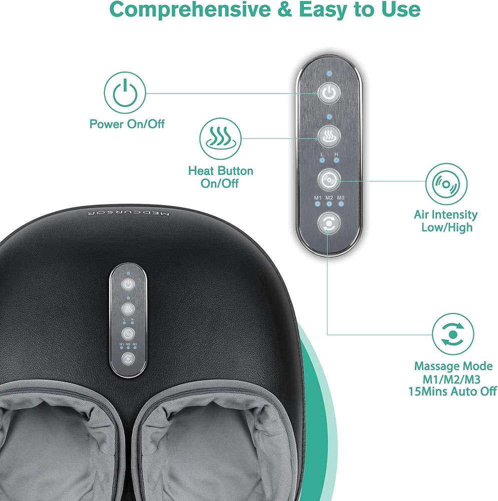 Medcursor Foot Massager Machine - controls