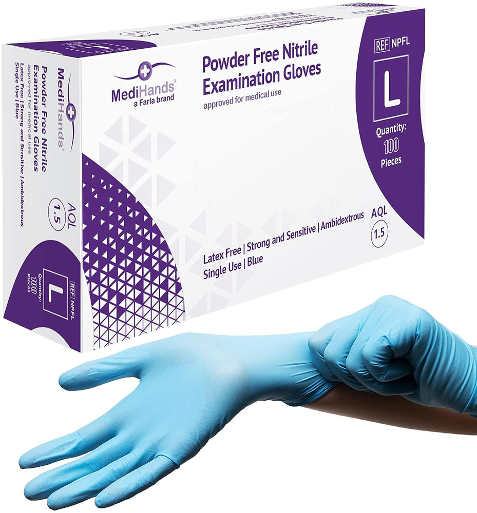 MediHands Nitrile Gloves