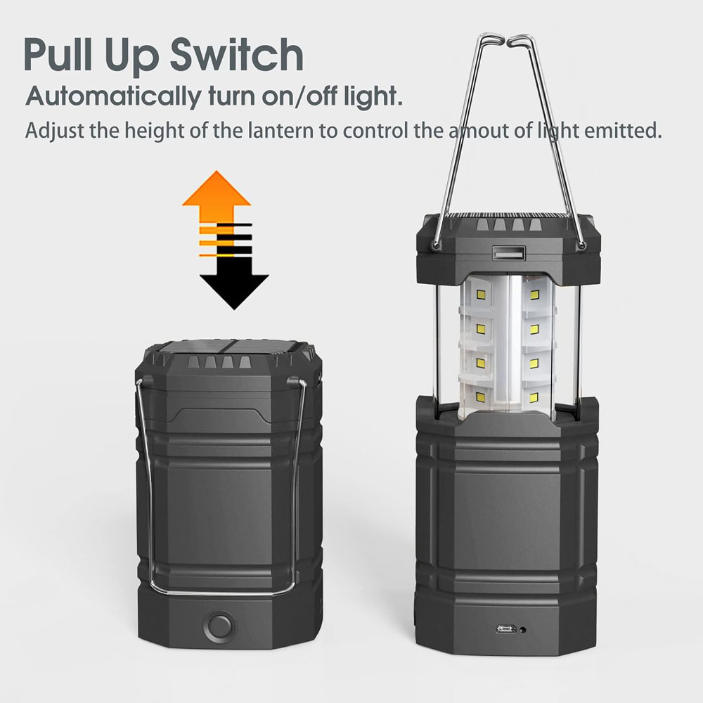 Mesqool CL1000 Solar Hand Crank Camping Lantern - how to use